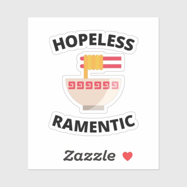 Pegatina Ramenótico sin esperanza (Hoja)