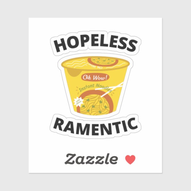 Pegatina Ramenótico sin esperanza (Hoja)