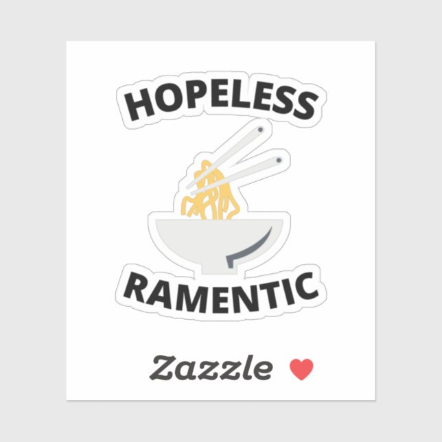 Pegatina Ramenótico sin esperanza (Hoja)