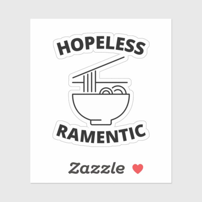 Pegatina Ramenótico sin esperanza (Hoja)