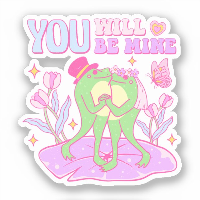 Pegatina Rana Cuta - Serás Mía (Anverso)