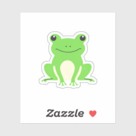 Pegatina Rana verde