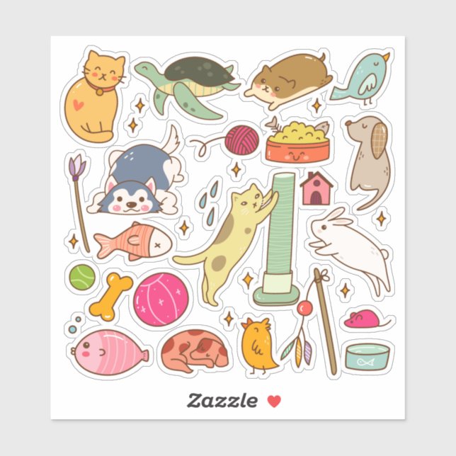 Pegatina Random Stuff (Hoja)