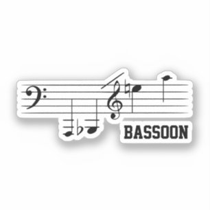 Pegatina Rango de reproducción de Bassoon
