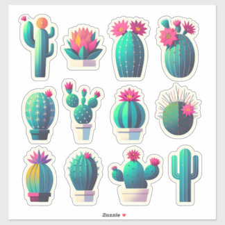 Pegatina "Rápido y Bonito - Colección de Cactus"