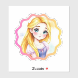 Pegatina Rapunzel Dreams Custom-Cut Vinyl Sticker