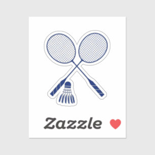 Pegatina Raquetas de bádminton mínimas Volante de bádminton