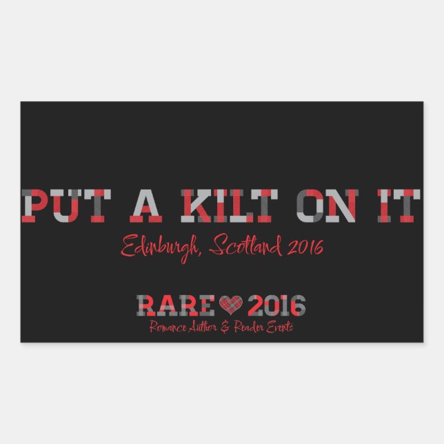 PEGATINA RARE16 Kilt (Anverso)