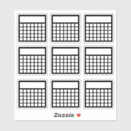 Pegatina Rastreador de hábitos mensual