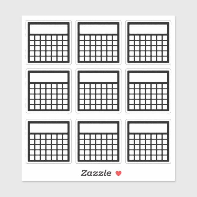 Pegatina Rastreador de hábitos mensual (Hoja)