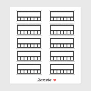 Pegatina Rastreador de hábitos semanal