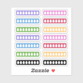 Pegatina Rastreador de hidratación diario