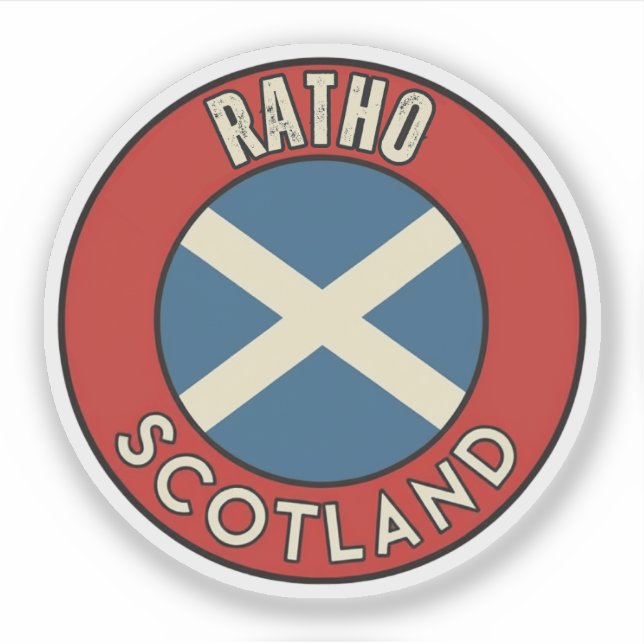 Pegatina Ratho, Escocia (Anverso)
