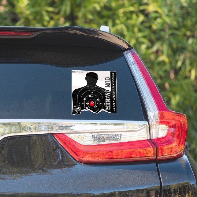 Pegatina Rational Registered and Ready Gun Owner (Lado del coche)