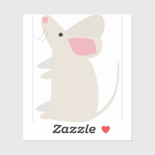 Pegatina Ratón (Hoja)