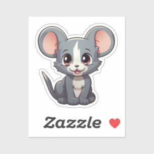 Pegatina ratón personalizado