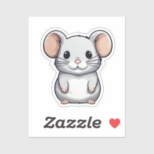 Pegatina ratón personalizado