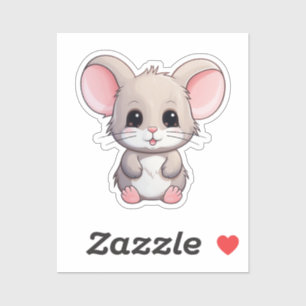 Pegatina ratón personalizado