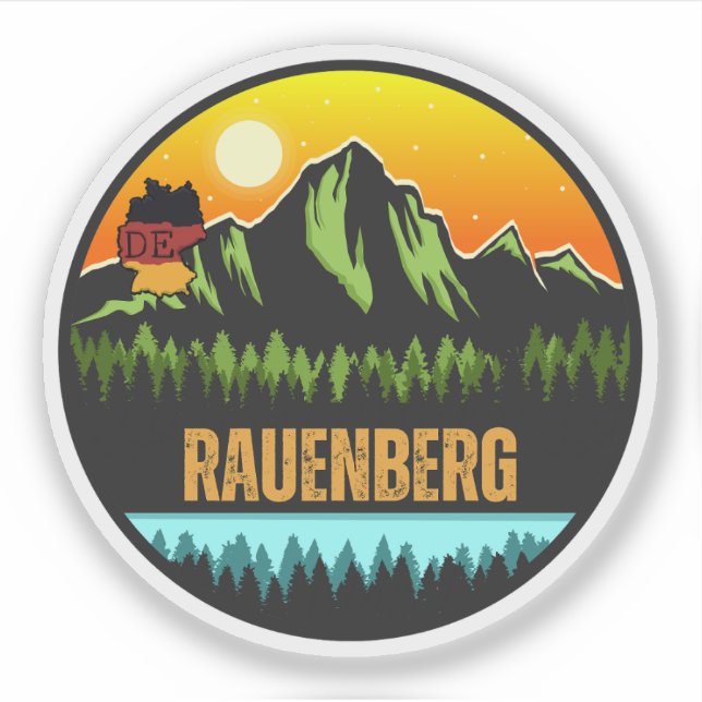 Pegatina Rauenberg, Baden-Wurtemberg Alemania (Anverso)