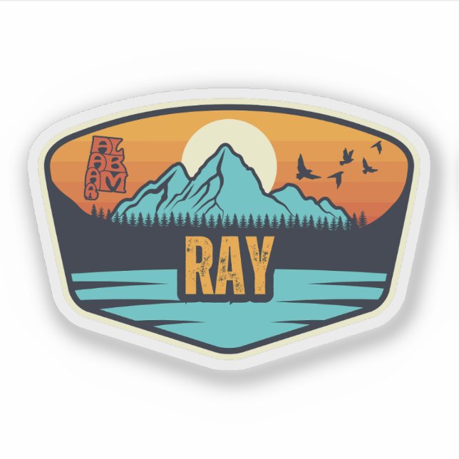 Pegatina Ray, Alabama (Anverso)