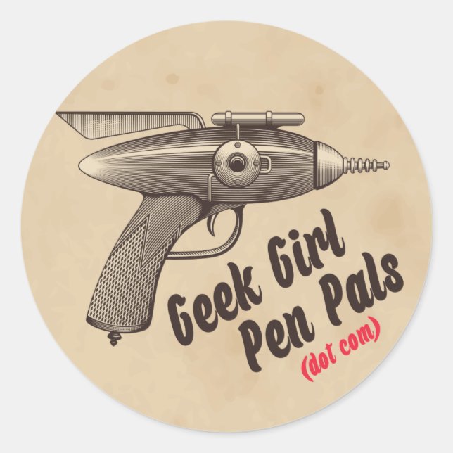 pegatina "Ray Gun" (Anverso)