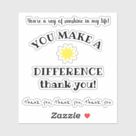 Pegatina Ray of Sunshine; haces citas de diferencia