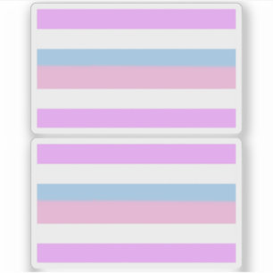 Pegatina Rayas Orgullo Intersexual