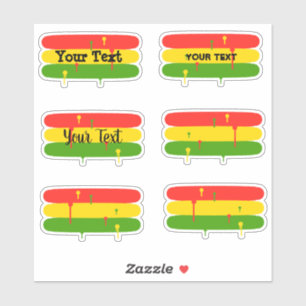 Pegatina Rayas rústicas de Rasta