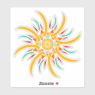 Pegatina rayos solares