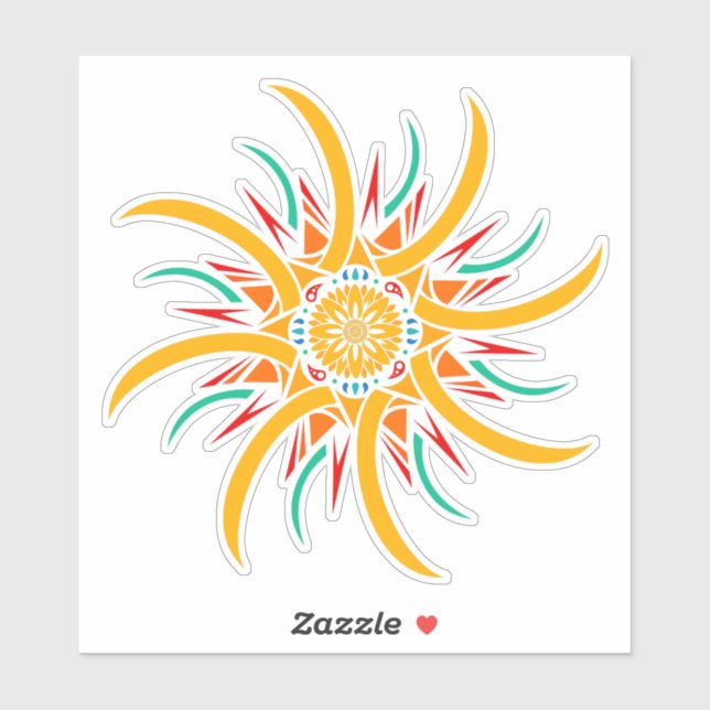 Pegatina rayos solares (Hoja)