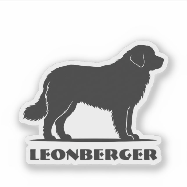 Pegatina raza Leonberger (Anverso)