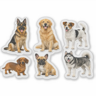 Pegatina Realistic Dog Sticker Collection – Premium Vinyl S