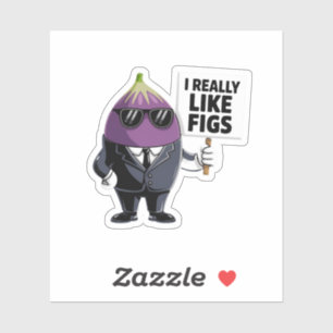 Pegatina Realmente me gustan los higos un diseño divertido 