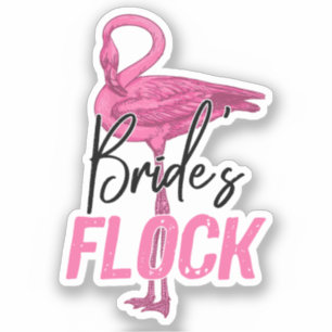 Pegatina Rebaño de la Novia, Flamencos Damas de Honor Fiest