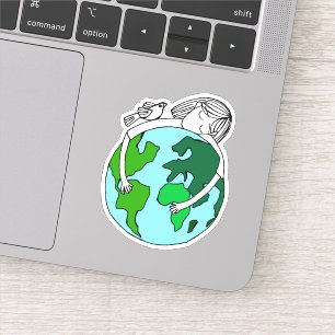 Pegatina Recen por la paz mundial