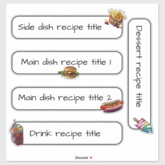 Pegatina Receta de verano washi cinta!