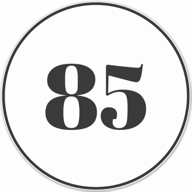 Pegatina Reciclaje de basura personalizado número de calle  (Anverso)