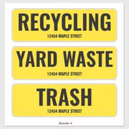 Pegatina Reciclaje de residuos de yacimientos de basura con