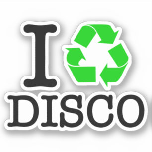 Pegatina Reciclar Disco