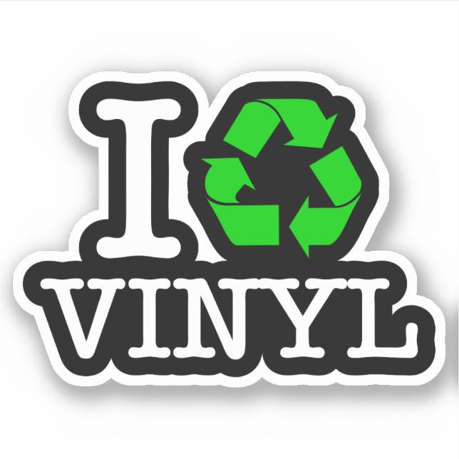 Pegatina Reciclar vinilo (Anverso)