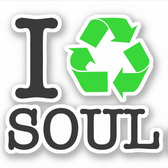 Pegatina Reciclo Soul (Anverso)