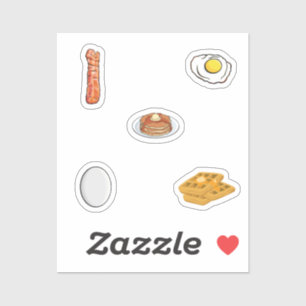 Pegatina Recogida de alimentos para el desayuno
