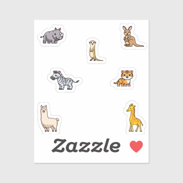 Pegatina Recogida de animales salvajes (Hoja)