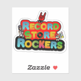 Pegatina Record Store Team Logo Sticker