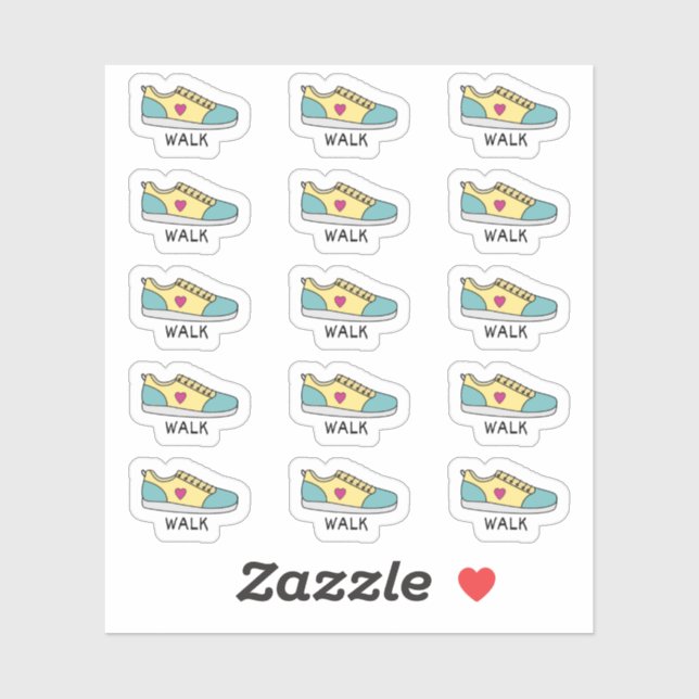 Pegatina Recordatorio de caminata Bujo Planner Journaling (Hoja)