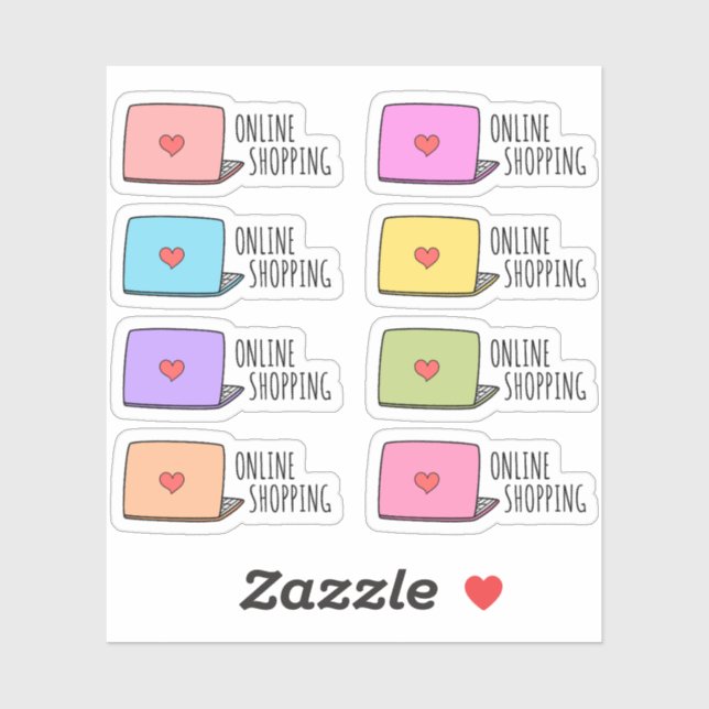 Pegatina Recordatorio de pedido de compras en línea Planifi (Hoja)