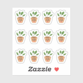 Pegatina Recordatorio de plantas de agua Macetas de plantas