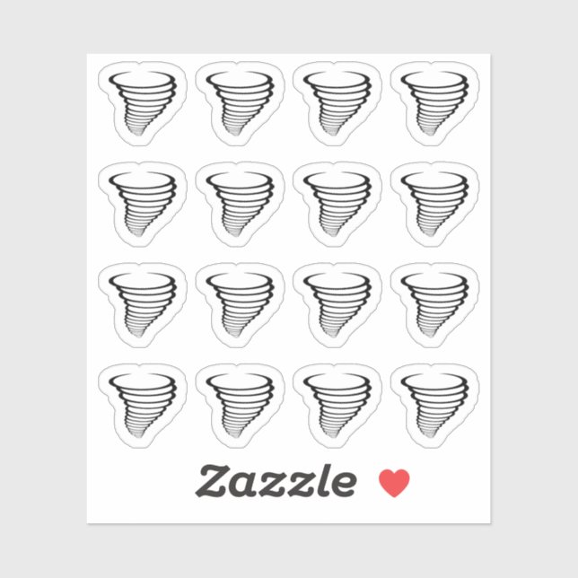 Pegatina Recordatorio de previsión meteorológica en meteoro (Hoja)