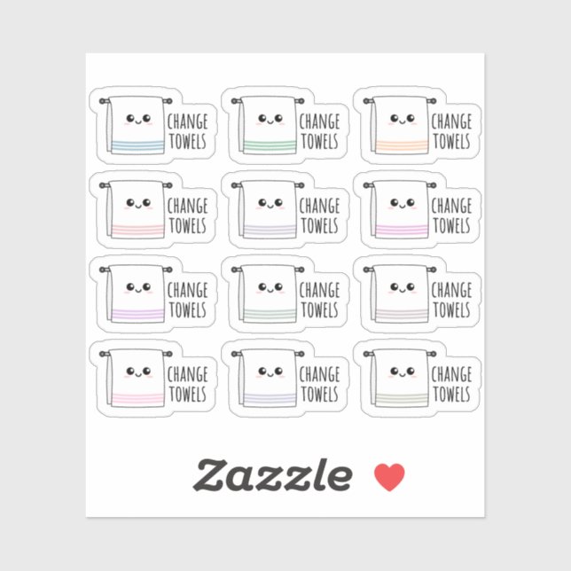 Pegatina Recordatorio de tareas de limpieza de lavado de to (Hoja)