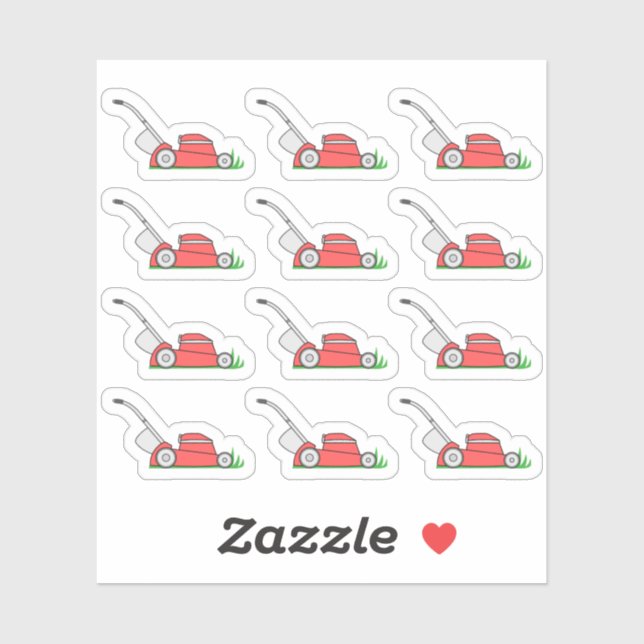 Pegatina Recordatorio de trabajo de yard de labranza para c (Hoja)